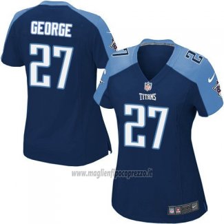 Maglia NFL Game Donna Tennessee Titans George Blu Scuro