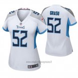Maglia NFL Game Donna Tennessee Titans Hronis Grasu Bianco