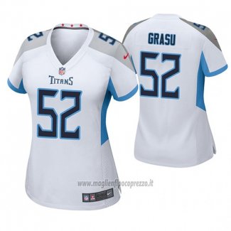 Maglia NFL Game Donna Tennessee Titans Hronis Grasu Bianco