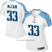 Maglia NFL Game Donna Tennessee Titans Mccain Bianco