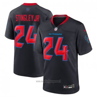 Maglia NFL Game Houston Texans Derek Stingley JR. 2nd Alternato Blu