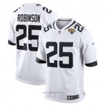 Maglia NFL Game Jacksonville Jaguars James Robinson Bianco