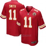Maglia NFL Game Kansas City Chiefs Smith Rosso