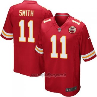 Maglia NFL Game Kansas City Chiefs Smith Rosso