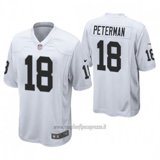 Maglia NFL Game Las Vegas Raiders Nathan Peterman Bianco