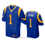 Maglia NFL Game Los Angeles Rams 1 Sam Sloman Blu