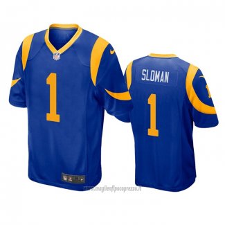 Maglia NFL Game Los Angeles Rams 1 Sam Sloman Blu