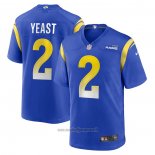 Maglia NFL Game Los Angeles Rams Russ Yeast Home Blu