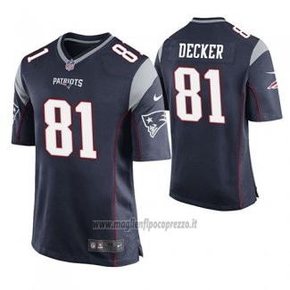 Maglia NFL Game New England Patriots Eric Decker Blu