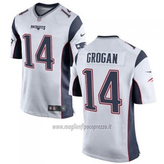 Maglia NFL Game New England Patriots Grogan Bianco