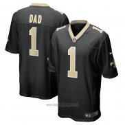 Maglia NFL Game New Orleans Saints Number 1 Dad Nero