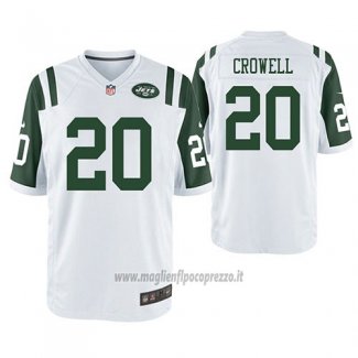 Maglia NFL Game New York Jets Isaiah Crowell Bianco