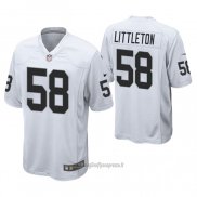 Maglia NFL Game Oakland Raiders Cory Littleton Bianco