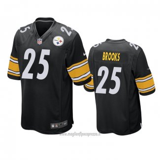 Maglia NFL Game Pittsburgh Steelers Antoine Brooks Nero
