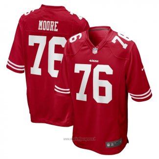 Maglia NFL Game San Francisco 49ers Jaylon Moore Rosso