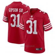 Maglia NFL Game San Francisco 49ers Tashaun Gipson Sr. Home Rosso