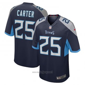 Maglia NFL Game Tennessee Titans Jamal Carter Blu
