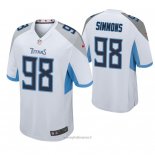 Maglia NFL Game Tennessee Titans Jeffery Simmons Bianco