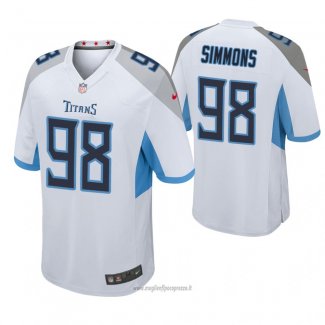 Maglia NFL Game Tennessee Titans Jeffery Simmons Bianco