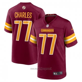 Maglia NFL Game Washington Commanders Saahdiq Charles 77 Rosso
