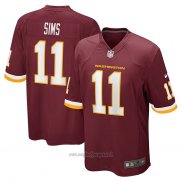 Maglia NFL Game Washington Commanders Cam Sims Rosso