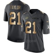 Maglia NFL Gold Anthracite Washington Commanders Taylor Salute To Service 2016 Nero