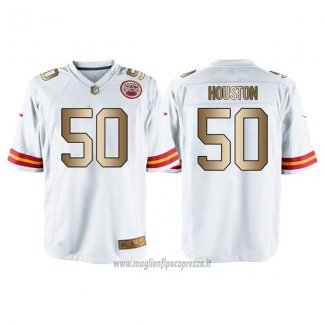 Maglia NFL Gold Game Kansas City Chiefs Houston Bianco