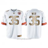 Maglia NFL Gold Game Kansas City Chiefs West Bianco