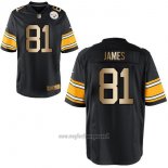 Maglia NFL Gold Game Pittsburgh Steelers James Nero