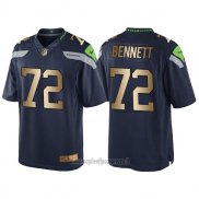 Maglia NFL Gold Game Seattle Seahawks Bennett Profundo Blu