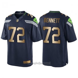 Maglia NFL Gold Game Seattle Seahawks Bennett Profundo Blu