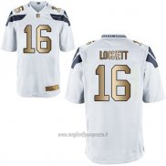 Maglia NFL Gold Game Seattle Seahawks Lockett Bianco