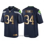 Maglia NFL Gold Game Seattle Seahawks Rawls Profundo Blu