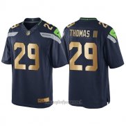 Maglia NFL Gold Game Seattle Seahawks Thomas Profundo Blu