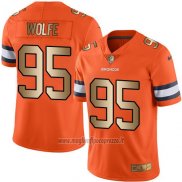 Maglia NFL Gold Legend Denver Broncos Wolfe Arancione