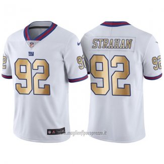 Maglia NFL Gold Legend New York Giants Strahan Bianco