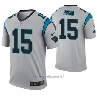 Maglia NFL Legend Carolina Panthers 15 Chris Hogan Inverted Grigio