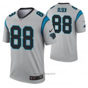 Maglia NFL Legend Carolina Panthers Greg Olsen Inverted Grigio