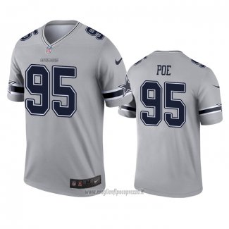 Maglia NFL Legend Dallas Cowboys Dontari Poe Inverted Grigio