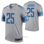 Maglia NFL Legend Detroit Lions Will Harris Inverted Grigio