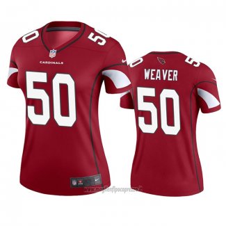 Maglia NFL Legend Donna Arizona Cardinals Evan Weaver Rosso