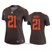 Maglia NFL Legend Donna Cleveland Browns Denzel Ward Alternato 2020 Marrone