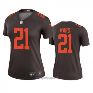Maglia NFL Legend Donna Cleveland Browns Denzel Ward Alternato 2020 Marrone
