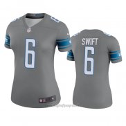 Maglia NFL Legend Donna Detroit Lions D'andre Swift Grigio Color Rush