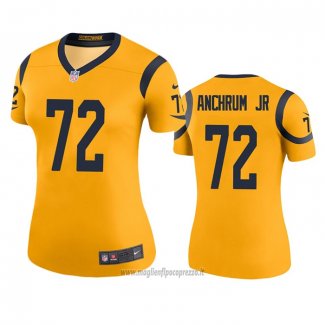 Maglia NFL Legend Donna Los Angeles Rams Tremayne Anchrum Jr. Or Color Rush