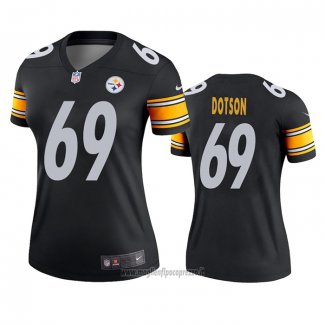 Maglia NFL Legend Donna Pittsburgh Steelers Kevin Dotson Nero