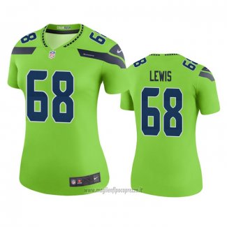 Maglia NFL Legend Donna Seattle Seahawks Damien Lewis Verde