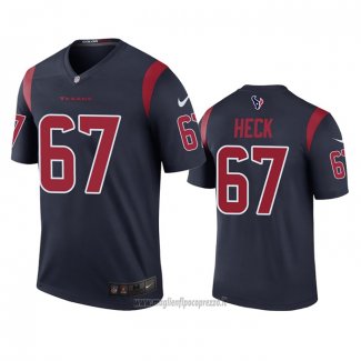 Maglia NFL Legend Houston Texans Charlie Heck Blu Color Rush