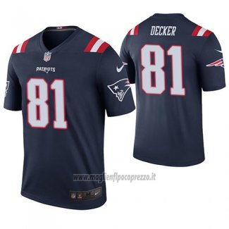 Maglia NFL Legend New England Patriots Eric Decker Blu Color Rush