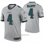 Maglia NFL Legend Philadelphia Eagles 4 Jake Elliott Inverted Grigio
